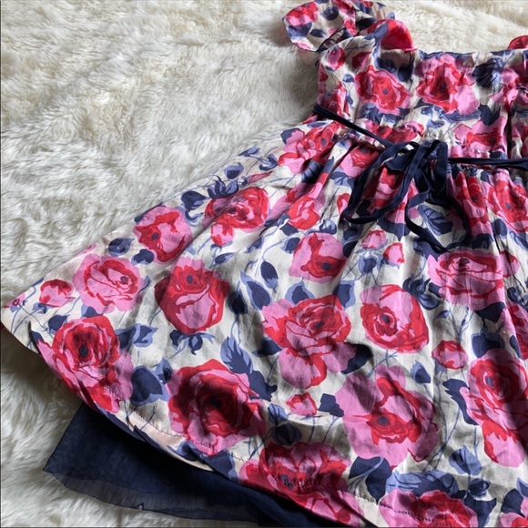 Free People Floral Rose V-Neck Dress - Picture 7 of 7